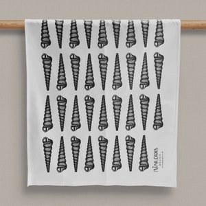 Shell Design Cotton Tea Towel