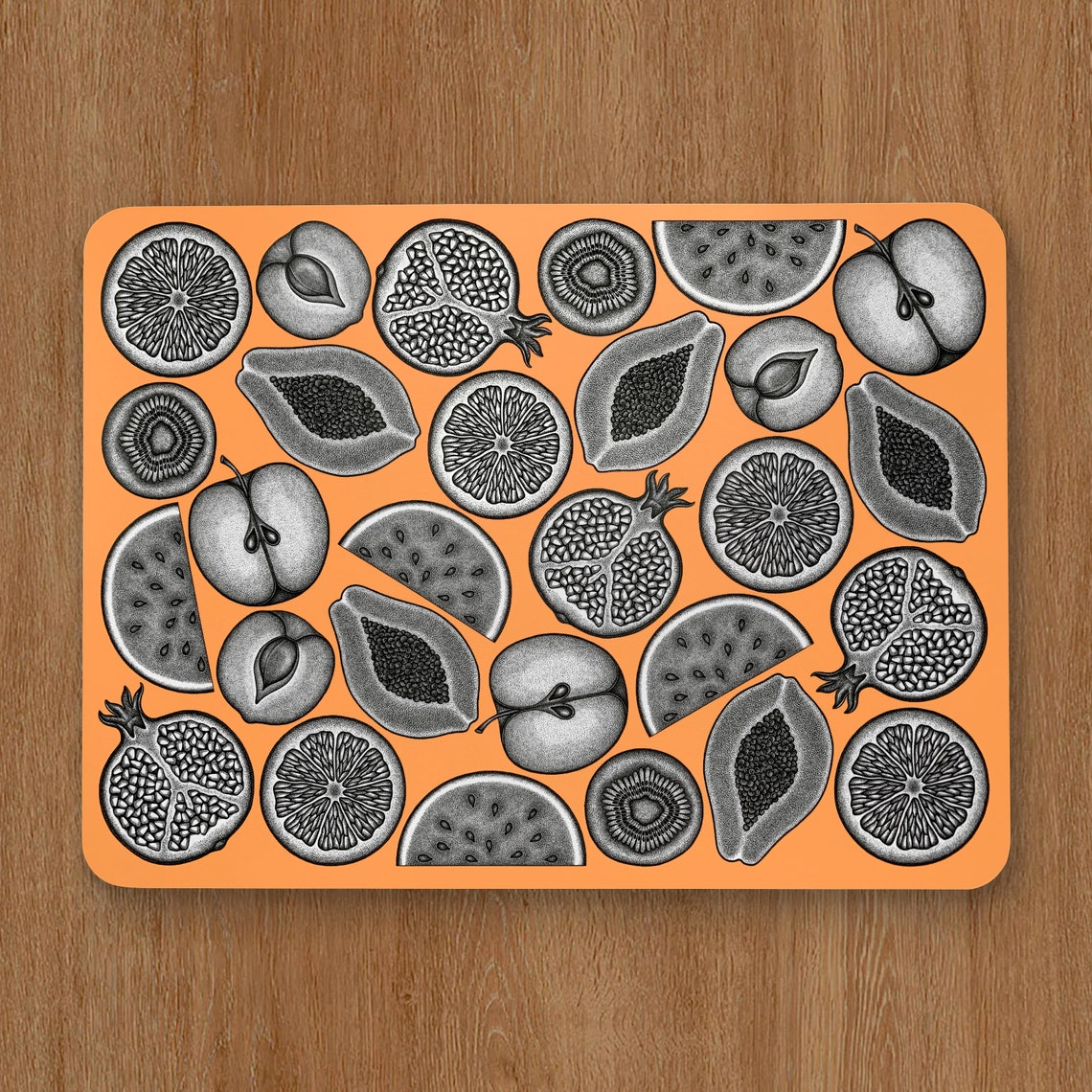 Fruit Design Placemats / Table Mats multicolour Set of 4 Etsy UK