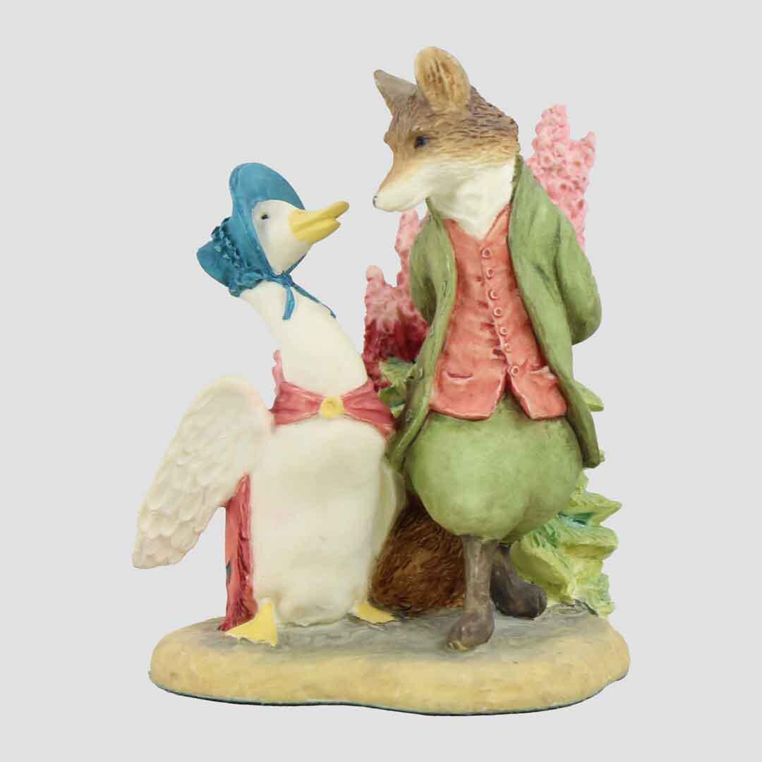 【M様・ご確認】Jemima Puddleduck Meets Foxy】 Jemima Puddle Duck and Foxy-whiskered Gentleman Border Fine Arts