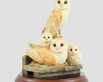 月光肖像ボーダーファインアートフクロウ - Etsy 日本