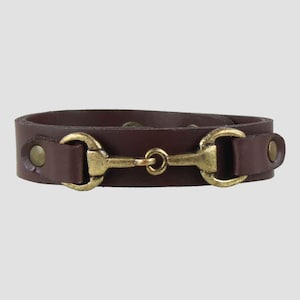 Snaffle Bracelet Dark Brown