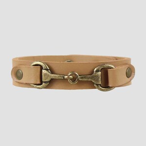 Pulsera de filete color tostado