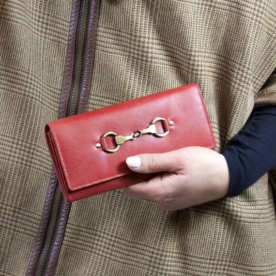 Jane Purse Leather Snaffle Red by Grays Equestrian Inspired Leather - Etsy