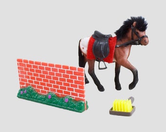 Toy Horse Brown With Wall