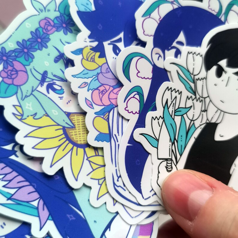 OMORI Stickers Vinyl Omori Fan Art Omori Basil Omori Etsy Australia
