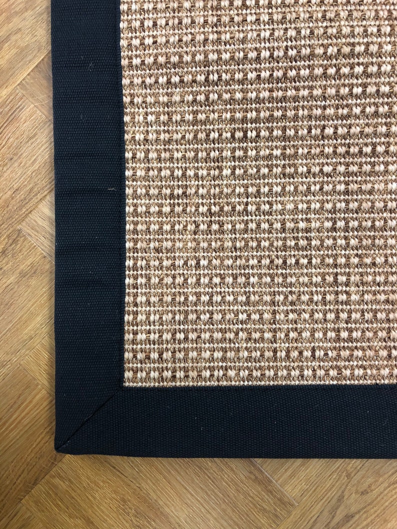 Natural Faux Sisal Rug / Runner / Rug With Border / Small Etsy