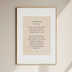 Maya Angelou Printable Wall Art, Book Quote Print, Maya Angelou Quote Print, Book Page Print, Vintage Maya Angelou, Maya Angelou Poster