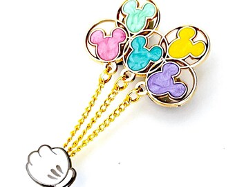 ENAMEL LAPEL PIN:  Earedescent Stainglass Pin
