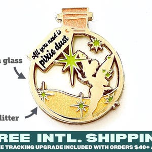 Potion Bottle Glow in the Dark Enamel Pin with Clear Finish image 1