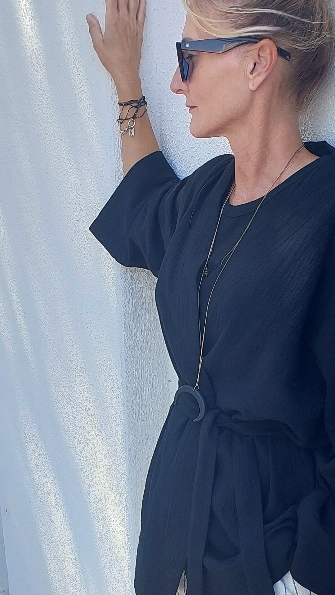 The Mint Artisan Silk Ikat & Muslin Kimono