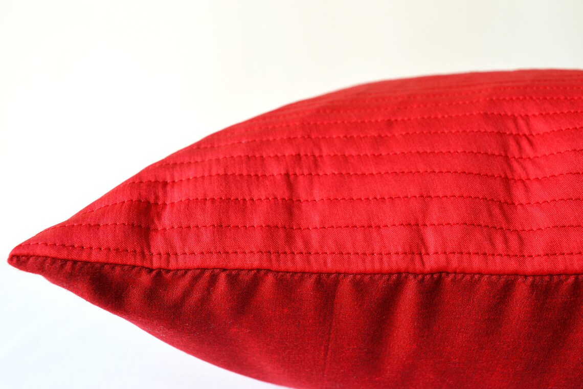 Red pillow covers 20x20 pillow cover 18x18 throw pillow covers Etsy