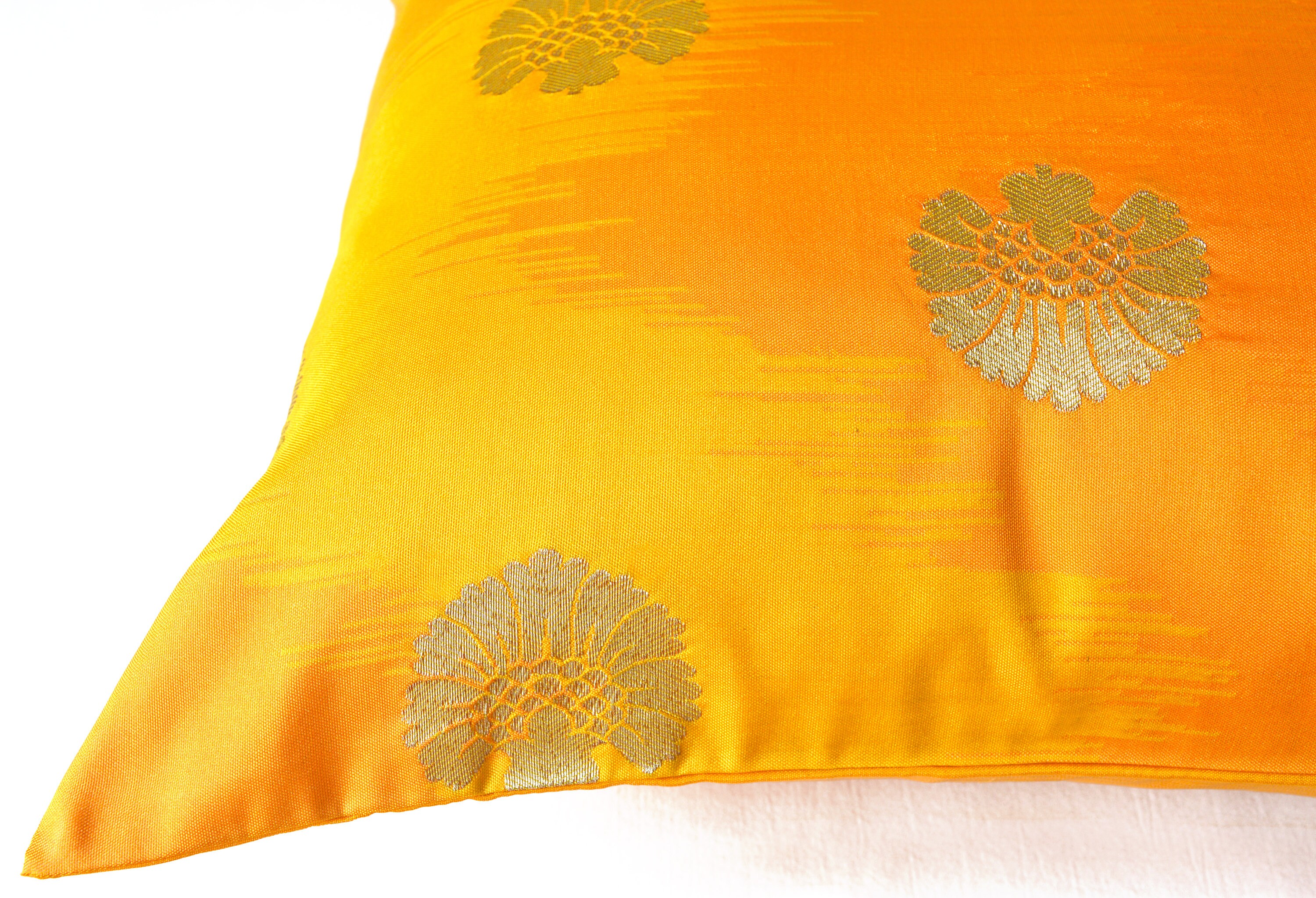 Bright yellow pillow cover lumbar cushion cover yellow Etsy