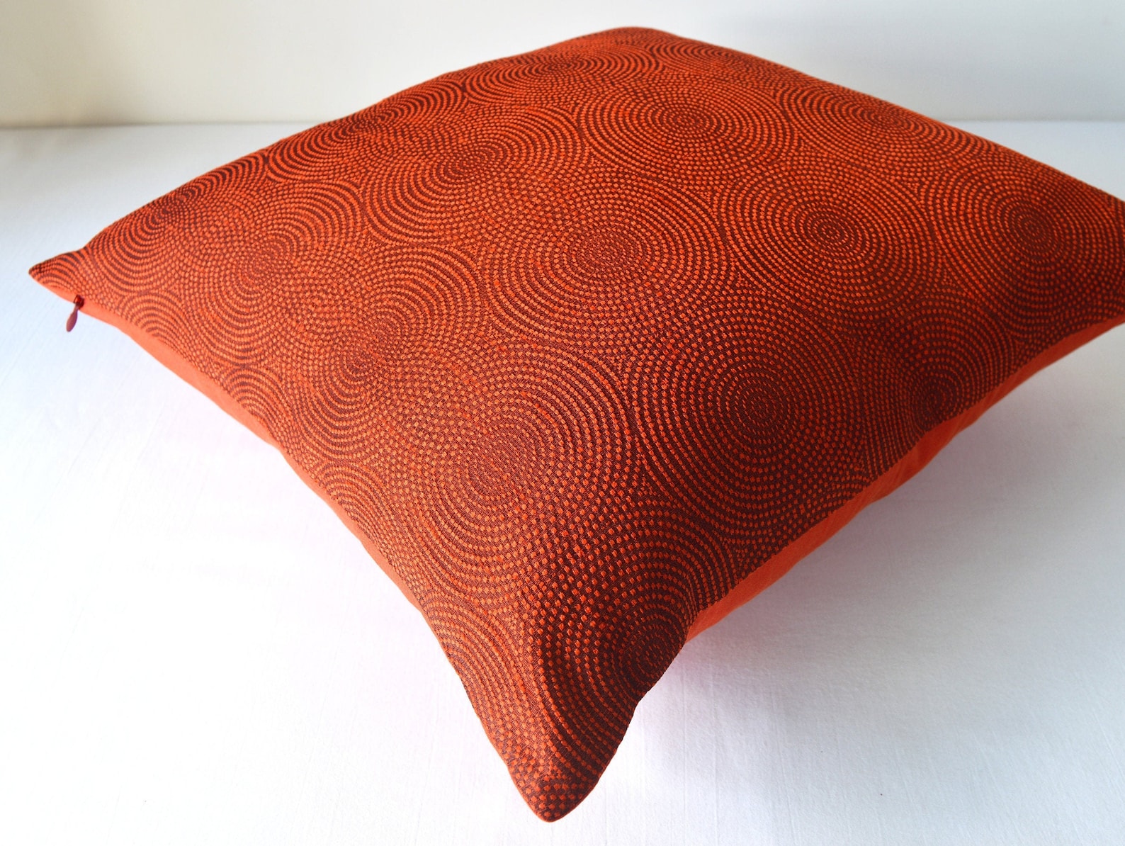 Rust cushion cover 16x16 throw pillow cover rust copper pillow Etsy