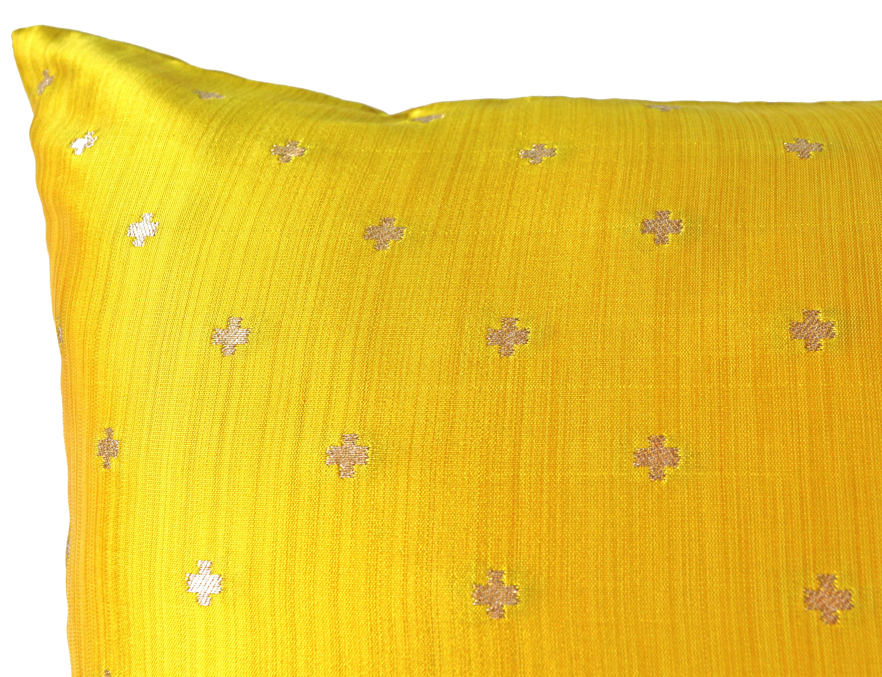 Lumbar pillow cover 12x20 yellow cushion cover lumbar Etsy