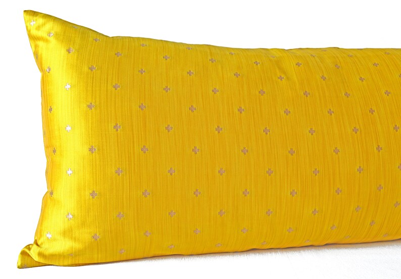 Lumbar Pillow Cover 12x20 Yellow Cushion Cover Lumbar Etsy UK