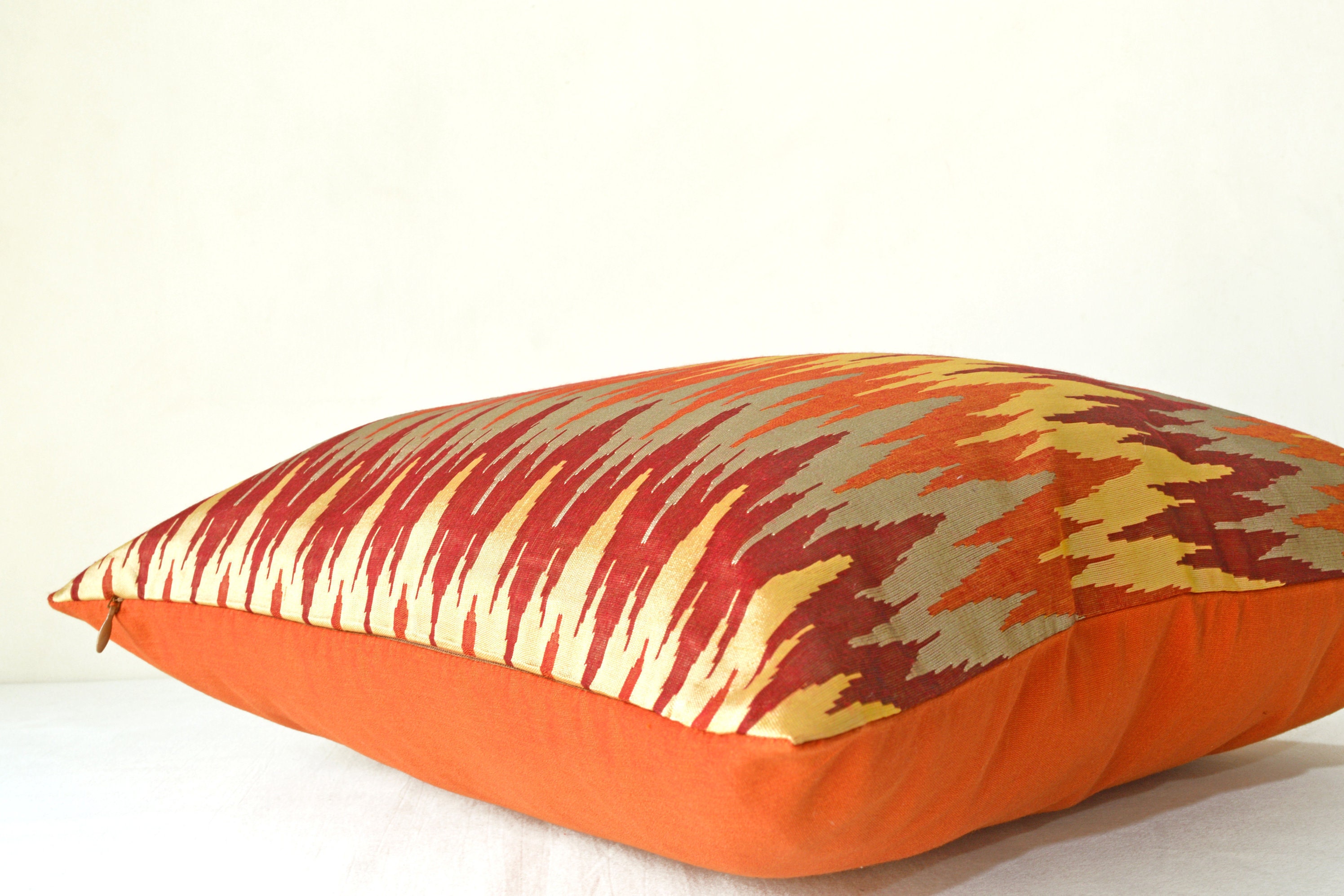 Burnt orange cushion cover 18x18 pillow cover rust orange Etsy