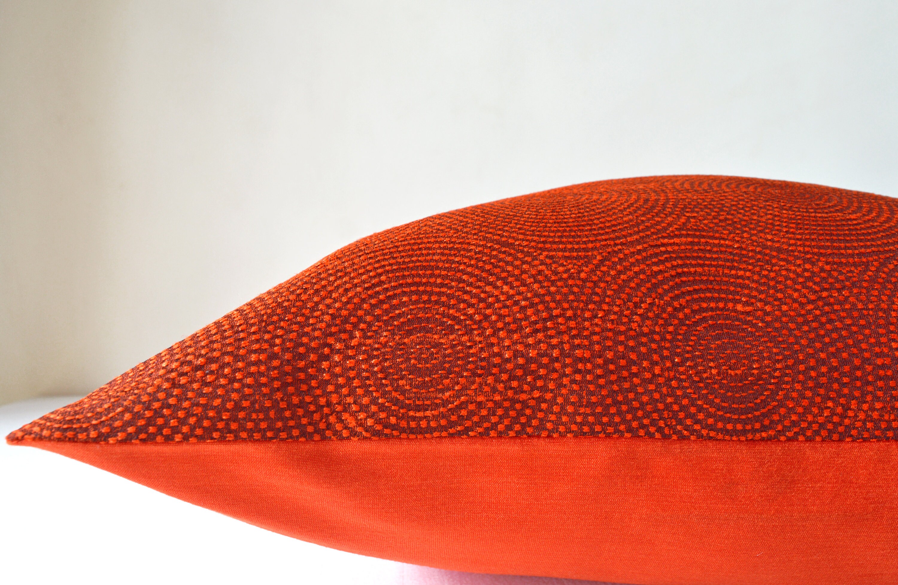 Rust cushion cover 16x16 throw pillow cover rust copper pillow Etsy