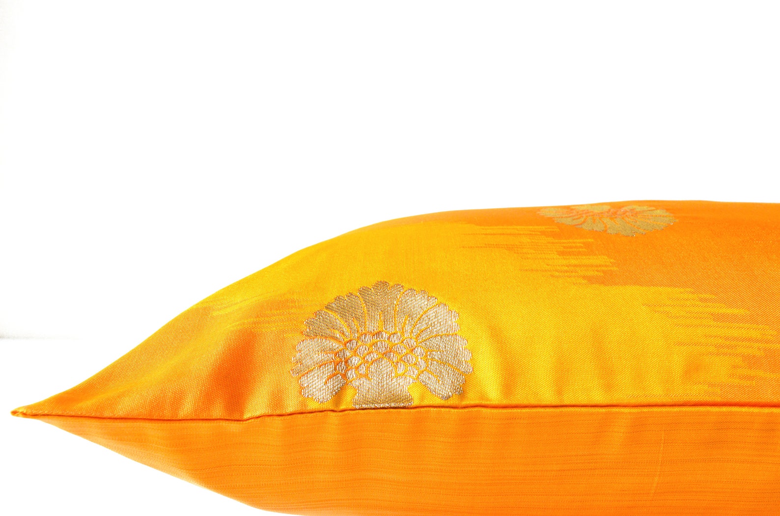 Bright yellow pillow cover lumbar cushion cover yellow Etsy