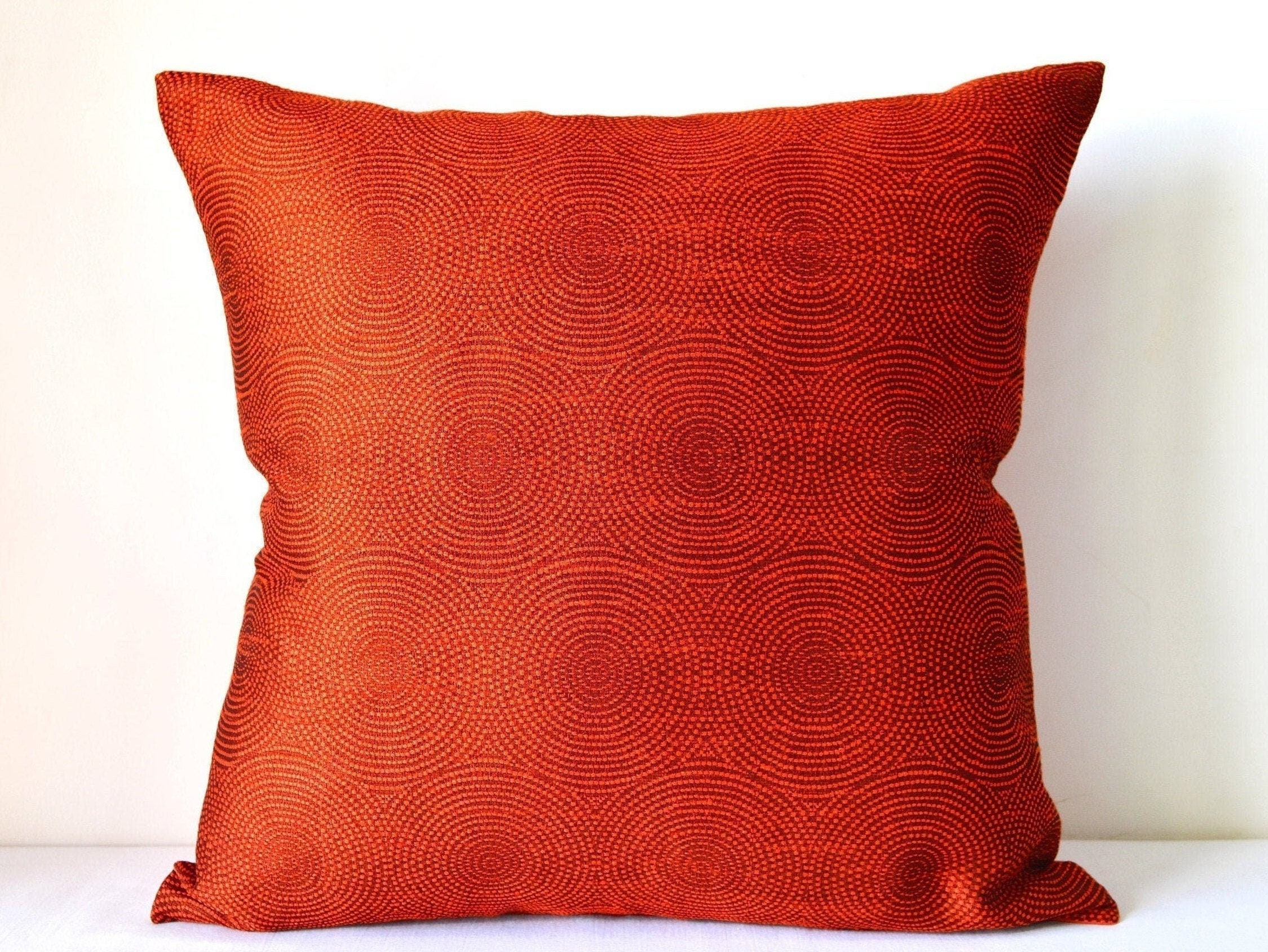 rust cushion cover