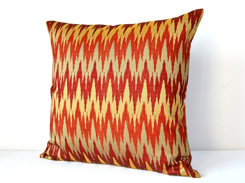 Living room pillow covers 18x18 cushion cover rust color throw Etsy