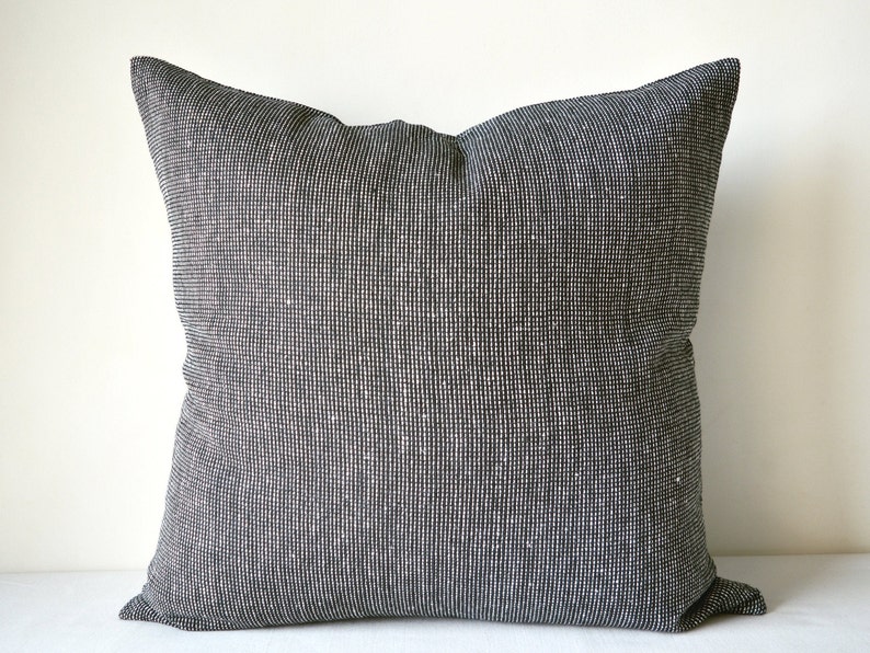 Throw pillow cover 18x18 modern farmhouse pillows black boho Etsy