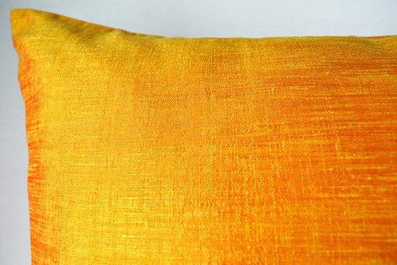 Yellow Cushion Cover Brightsquare Throw Pillows Covers Etsy