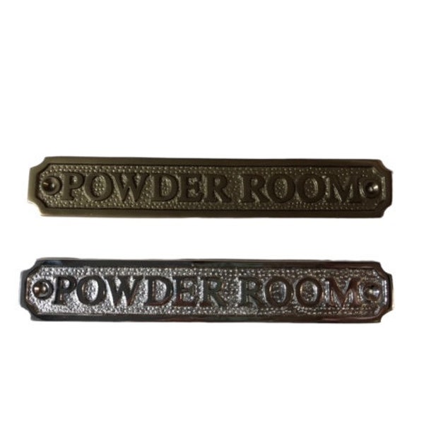 Powder Room Sign - Etsy