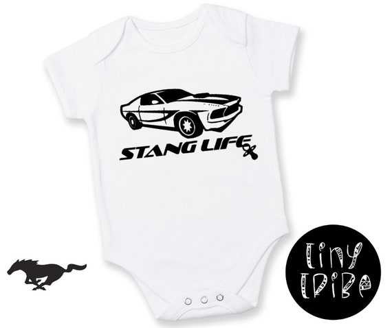 ford mustang baby onesie