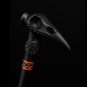 Walking Stick Black Raven Cane Wooden Cane Handcarved