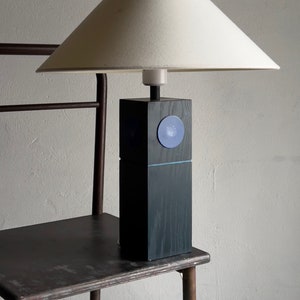 Black Pine Table Lamp by Lars-Göran Nilsson/Sweden/Vintage image 1