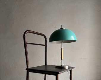 Industrial Blue Metal Desk Lamp/USSR/Vintage