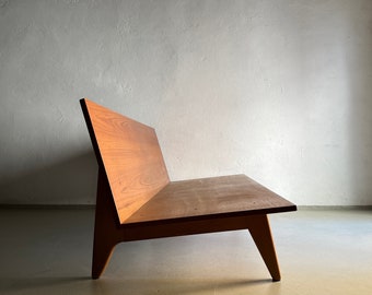 Teakholz Daybed Sofa | Gustaf Hiort Von Ornäs | Finnland | Jahrgang