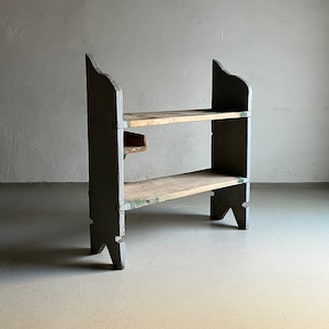 Wabi Sabi Display Shelf | Rustic Blue Painted | Kitchen | Antique