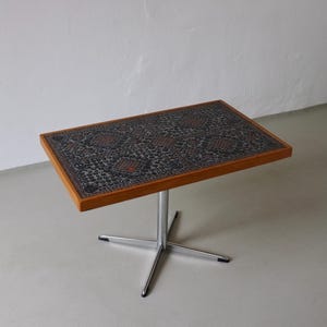 Mid-Century Mosaic Swivel Side Table | 1960s
