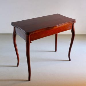 Antieke mahonie klaptafel console | Speeltafel | Frankrijk