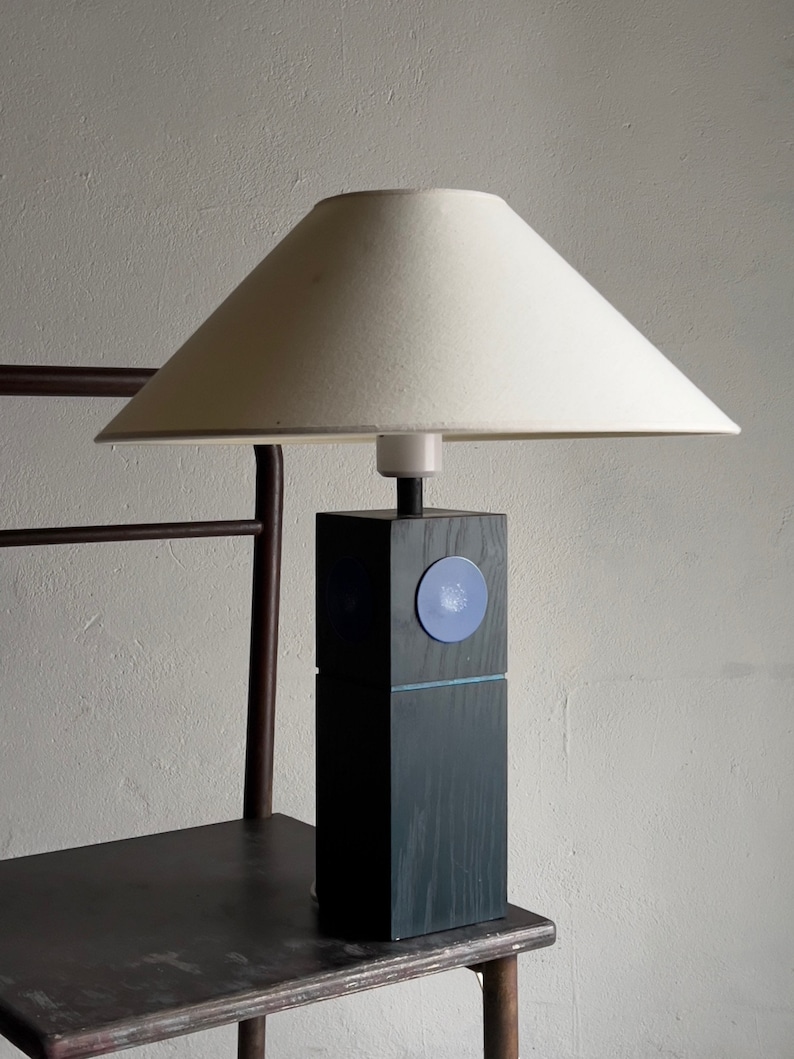 Black Pine Table Lamp by Lars-Göran Nilsson/Sweden/Vintage image 1