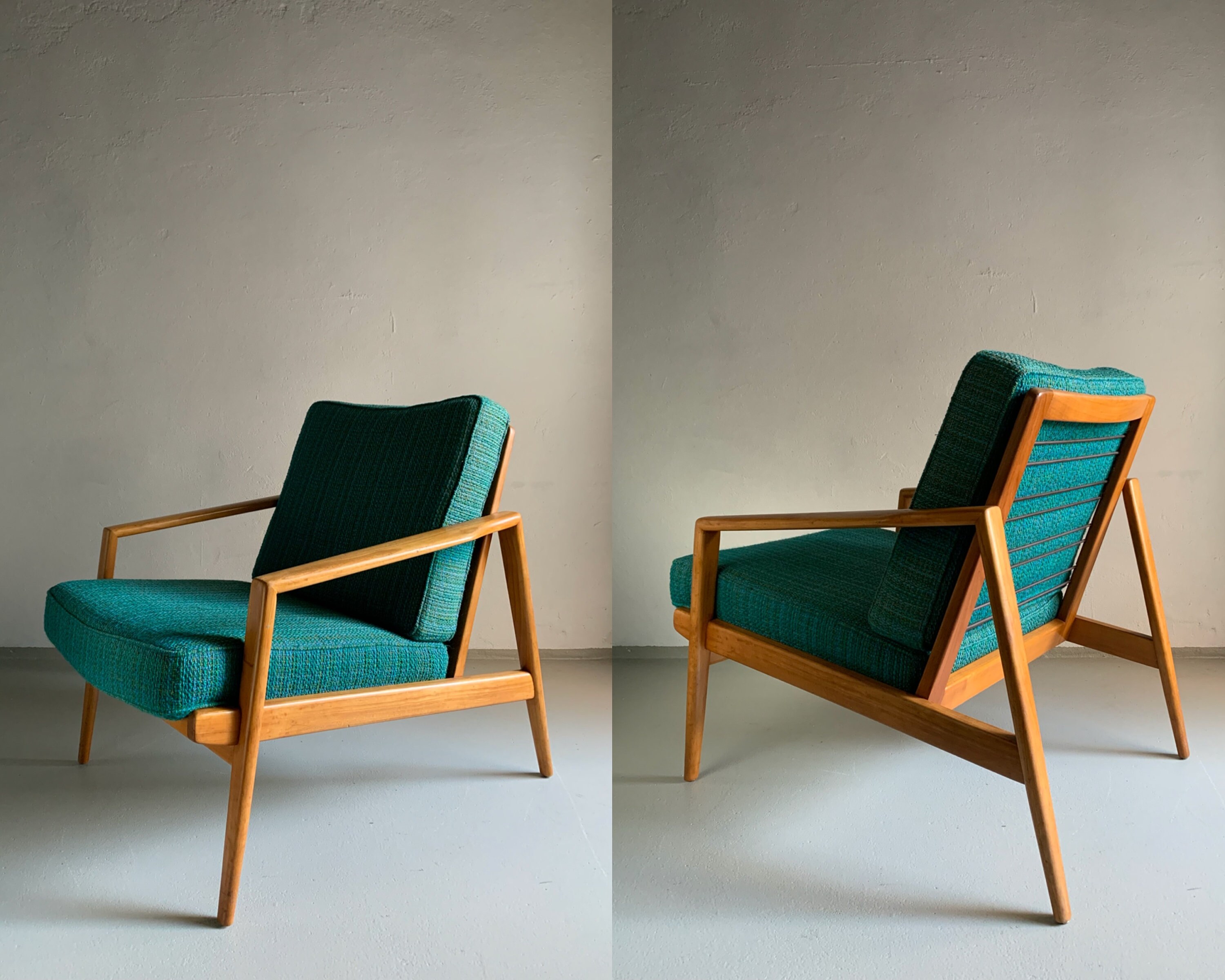 Chaise Longue Du Milieu Siècle/Walter Knoll Antimott Allemagne Années 1950