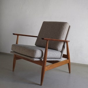 Mid-Century Modern Gray Easy Chair | Germany | 1960s