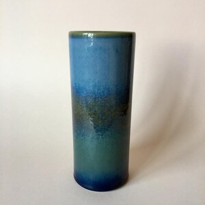 Vintage Jackie Lynd for Rorstrand Stoneware Vase/Blue Brown Green/Sweden image 4