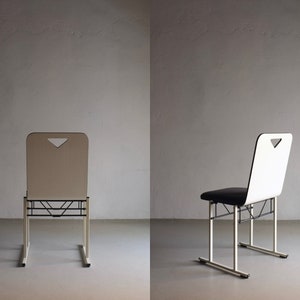 2 White Metal Chairs Yrjö Kukkapuro | Avarte Finland | Vintage