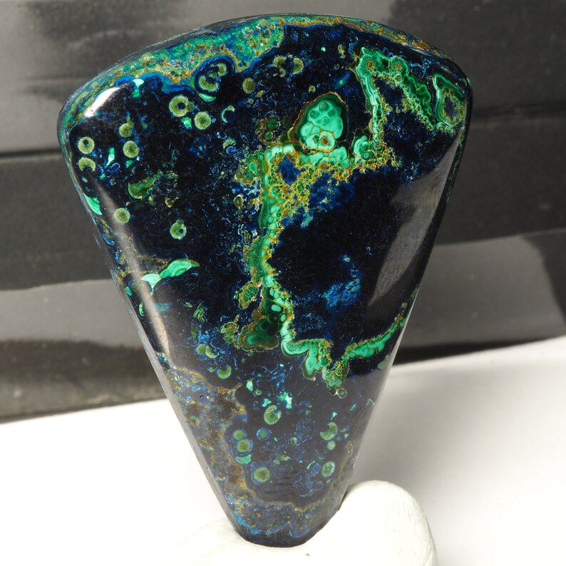 Peruvian Azurite Malachite Designer Cabochon Loose Gemstone C0153
