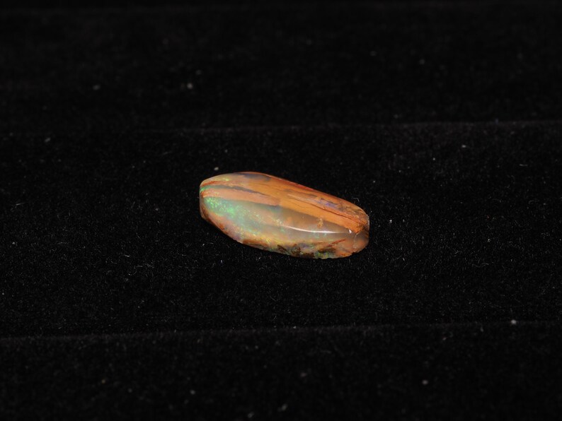 Australian Queensland Crystal Pipe Boulder Opal cabochon loose gemstone C0254