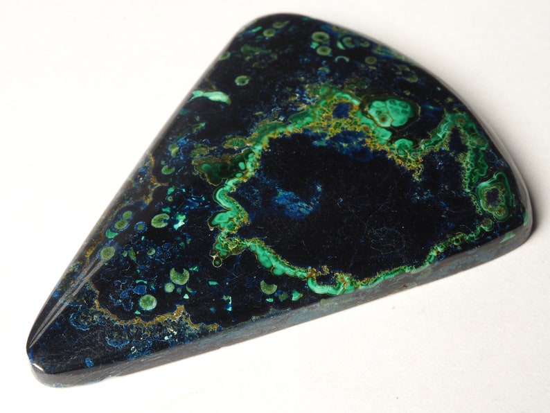 Peruvian Azurite Malachite Designer Cabochon Loose Gemstone C0153