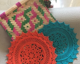 LEILANI is a decorative doily available as a pattern download. The pattern link was shared by CGOA on their page as 'Hottest Pattern'