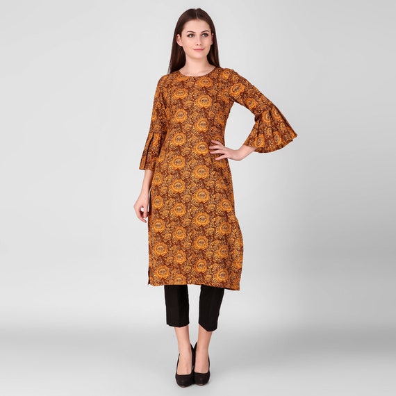 mustard yellow ethnic dress