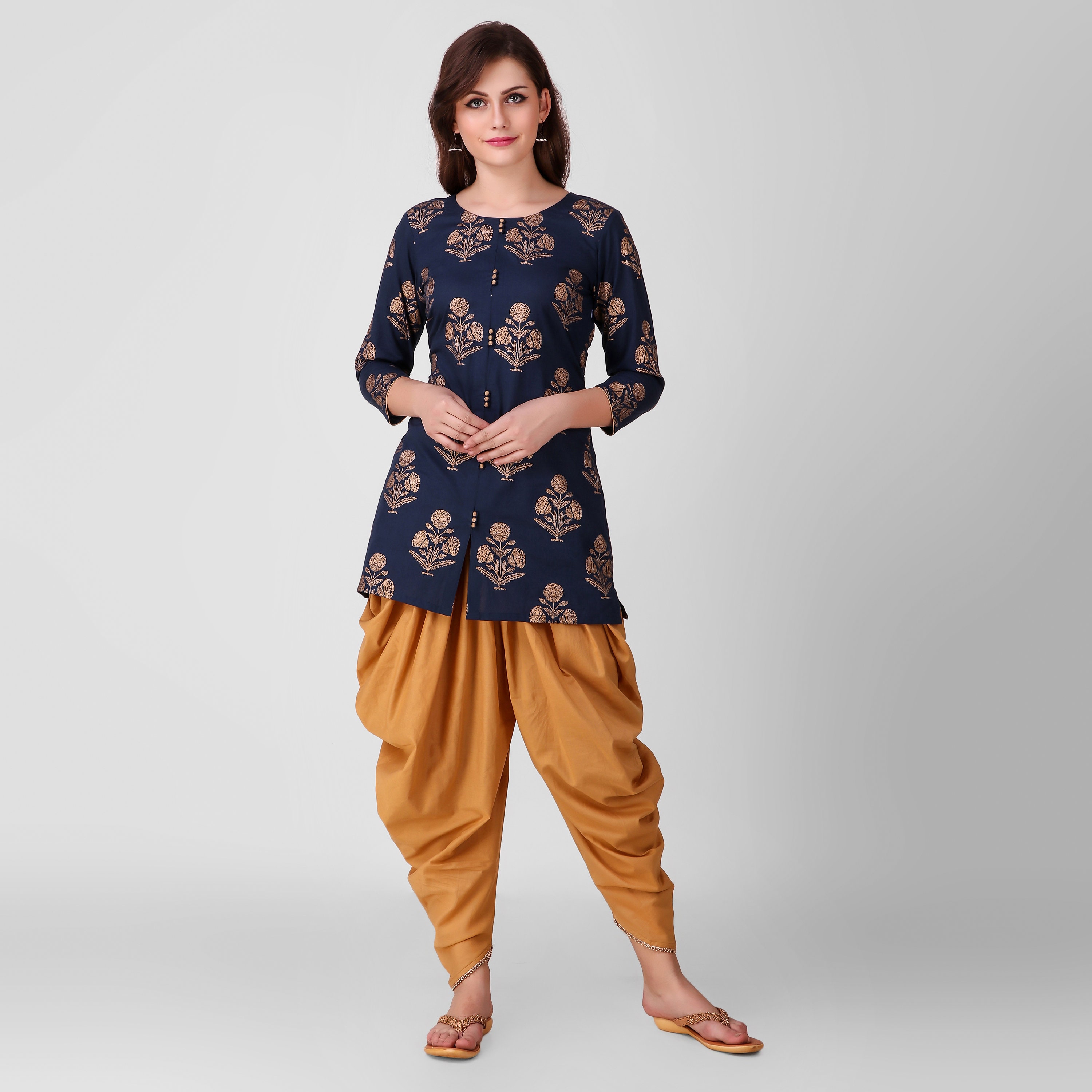 tunic with dhoti pants