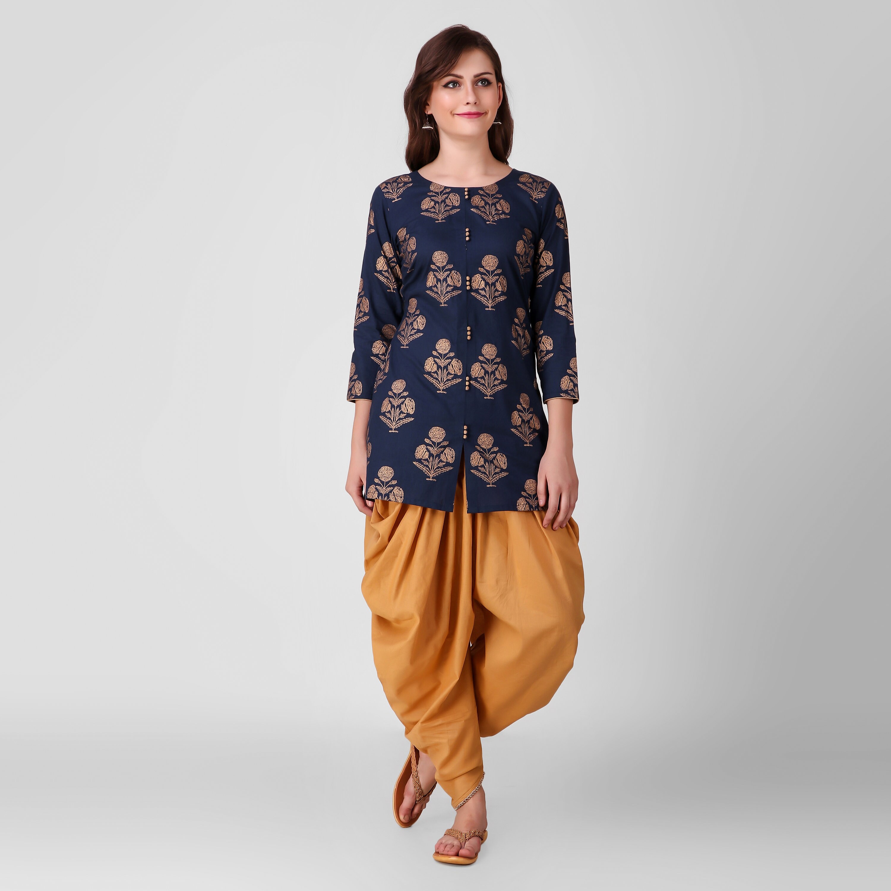 tunic with dhoti pants