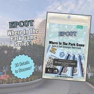 Epcot Where In The Park Game – Seek & Find Hidden Details – Scavenger Hunt