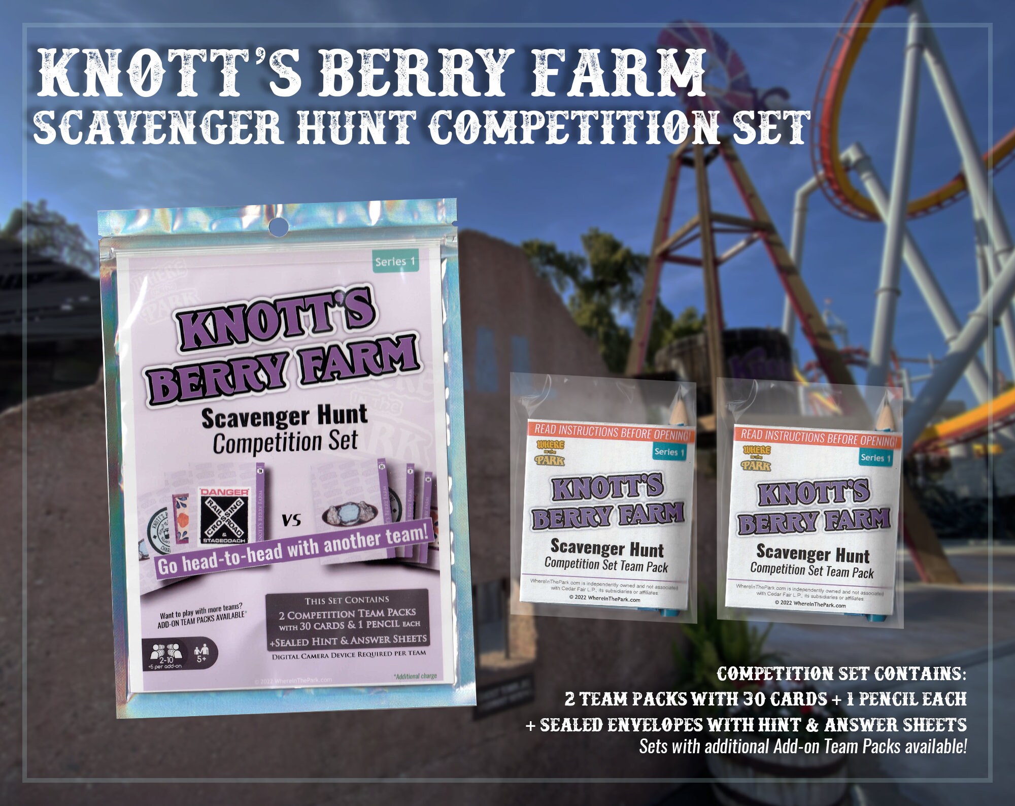 Knotts Berry Farm Scavenger Hunt, Knotts Competition, Annual Passholder