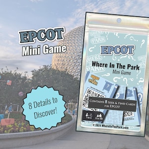 Epcot Mini Game – Seek & Find Hidden Details – Disney Park Exploration – Where in the Park – Scavenger Hunt